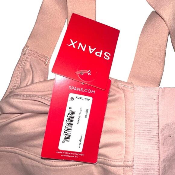 NWT Spanx Bra-llelujah Unlined Pink Bralette in Vintage Rose XS - Picture 6 of 6